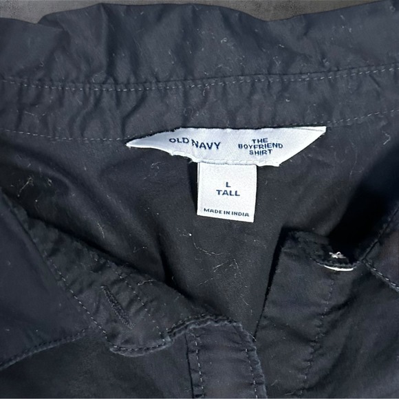 Old Navy Women's Button Down Shirt Bundle L – Black, Gray, Red Stripe Lot of 3 - Picture 5 of 16